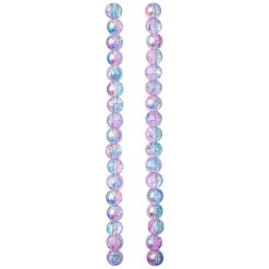 Outlet ✨ Pink & Blue Crackle Glass Round Beads, 8mm by Bead Landing™ 🤩 -Deals Bead Landing Store 10594092 30