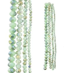 Outlet 👍 Mint Faceted Glass Round Beads by Bead Landing™ 😀