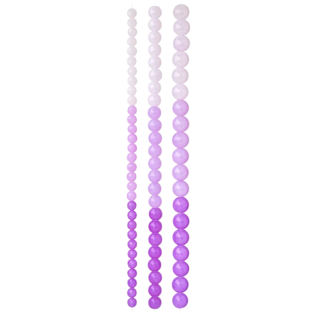 Discount ❤️ Purple Ombre Glass Round Beads by Bead Landing™ 💯 5 Discount ❤️ Purple Ombre Glass Round Beads by Bead Landing™ 💯 - Image 3