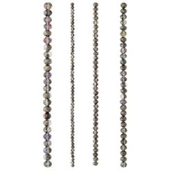 Hot Sale ✨ Gray Faceted Glass Rondel Beads by Bead Landing™ ✨ -Deals Bead Landing Store 10594105 30