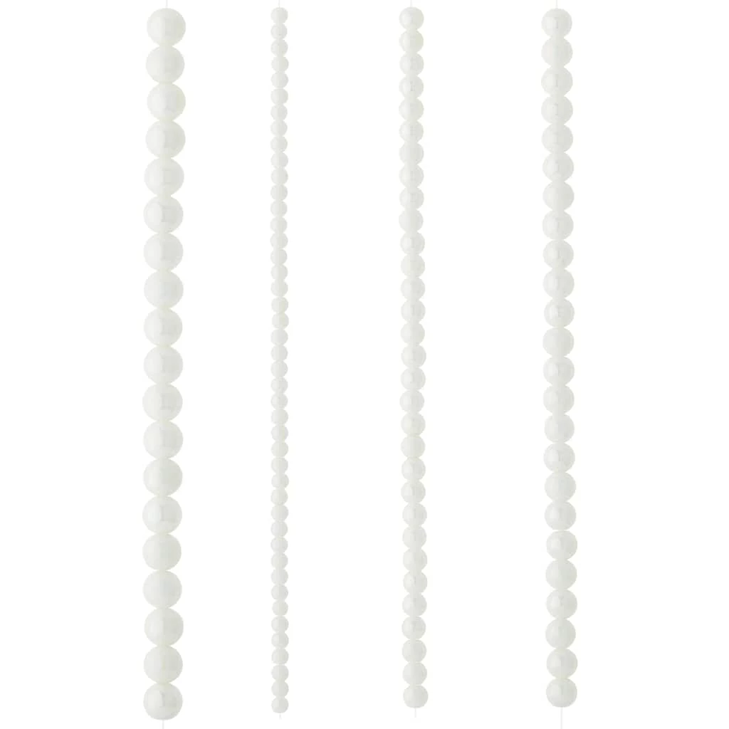 New โจ White Marble Glass Round Beads by Bead Landing™ ๐ 5 New โจ White Marble Glass Round Beads by Bead Landing™ ๐ - Image 3
