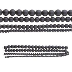 Deals 👍 Black Matte Glass Pearl Round Beads by Bead Landing™ 🤩