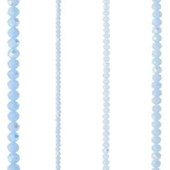 Hot Sale 👏 Light Blue Faceted Glass Rondelle Beads by Bead Landing™ 💯