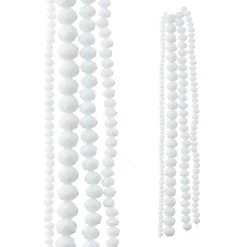 Discount 💯 White Faceted Glass Rondelle Beads by Bead Landing™ ✔️