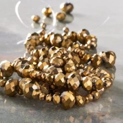 Discount 😀 12 Pack: Gold Half Faceted Glass Rondelle Beads by Bead Landing™ 🧨 -Deals Bead Landing Store 10594120 20 1