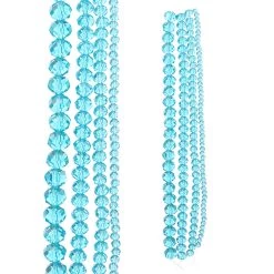 Best Sale 😍 12 Packs: 4 ct. (48 total) Turquoise Faceted Glass Rondelle Beads by Bead Landing™ ⌛