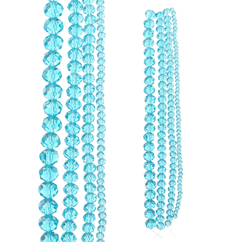 Best deal 🤩 Turquoise Faceted Glass Rondelle Beads by Bead Landing™ 🛒 3 Best deal 🤩 Turquoise Faceted Glass Rondelle Beads by Bead Landing™ 🛒