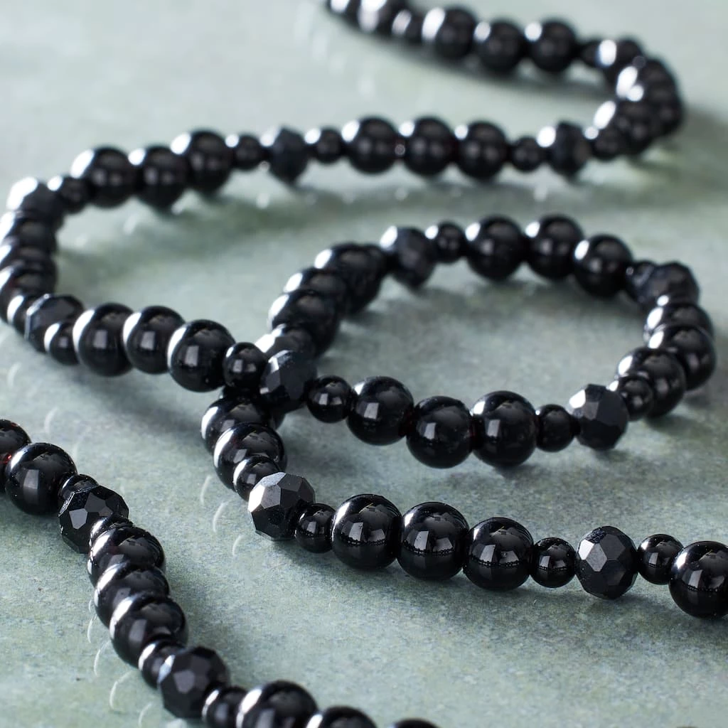 Coupon ✔️ Black Mixed Glass Round Beads by Bead Landing™ 😉 4 Coupon ✔️ Black Mixed Glass Round Beads by Bead Landing™ 😉 - Image 2