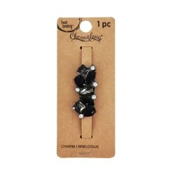 Flash Sale ⭐ Charmalong™ Black Gem Slider Charm by Bead Landing™ ✔️ -Deals Bead Landing Store 10600106 1
