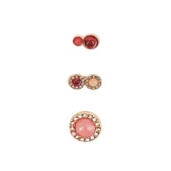 New 🔔 Charmalong™ Pink & Gold Round Stone Slider Charms by Bead Landing™ 😍