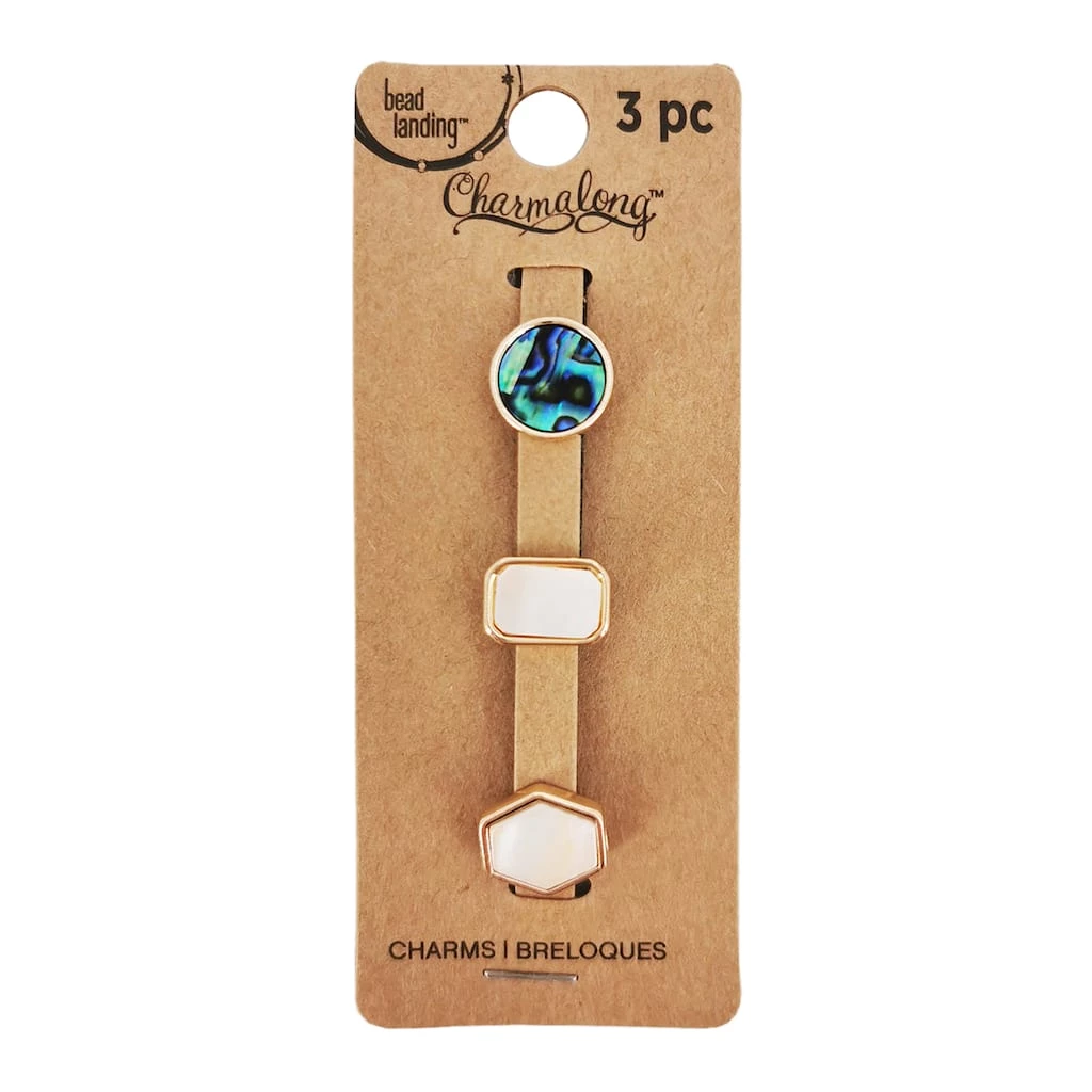 Cheapest ✨ 12 Pack: Charmalong™ Gold Circle, Rectangle & Diamond Slider Charms by Bead Landing™ 👍 4 Cheapest ✨ 12 Pack: Charmalong™ Gold Circle, Rectangle & Diamond Slider Charms by Bead Landing™ 👍 - Image 2