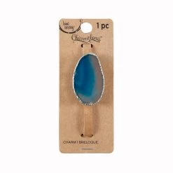 Hot Sale 🔥 Charmalong™ Turquoise Agate Slice Slider Charm by Bead Landing™ 😉