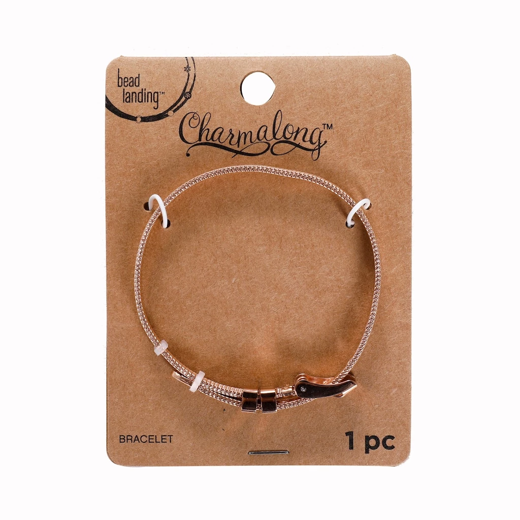 Deals 🥰 Charmalong™ Rose Gold Slider Bracelet by Bead Landing™ 😀 3 Deals 🥰 Charmalong™ Rose Gold Slider Bracelet by Bead Landing™ 😀