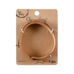 Hot Sale 💯 12 Pack: Charmalong™ Brown Cuff Slider Bracelet by Bead Landing™ 🛒