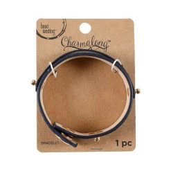 Deals โค๏ธ Charmalong™ Navy Cuff Slider Bracelet by Bead Landing™ ๐