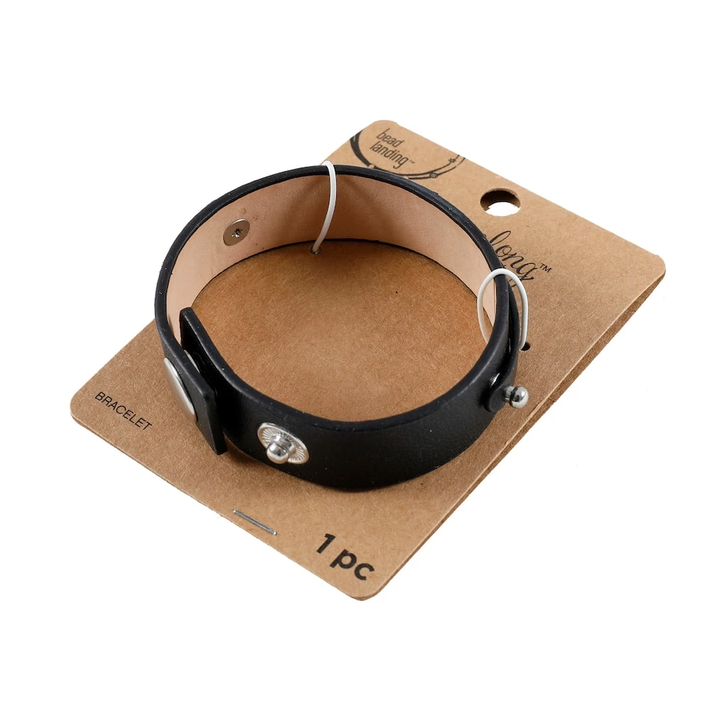 Best Sale ✨ Charmalong™ Black Cuff Slider Bracelet by Bead Landing™ 🥰 4 Best Sale ✨ Charmalong™ Black Cuff Slider Bracelet by Bead Landing™ 🥰 - Image 2