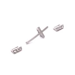 Buy 👍 Charmalong™ Rhodium Cross with Spacers Slider Charm by Bead Landing™ 🔔