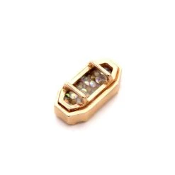Hot Sale 🥰 12 Pack: Charmalong™ Gold with Gems AB Octagon Slider Charm by Bead Landing™ 🎉 -Deals Bead Landing Store 10600217 8 1