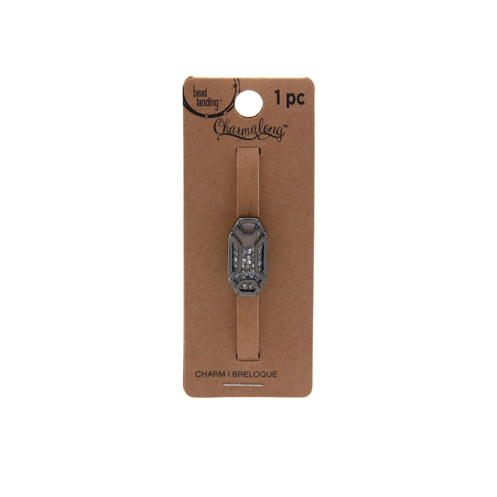 Discount 🎁 12 Pack: Charmalong™ Silver with Gems AB Octagon Slider Charm by Bead Landing™ ❤️ 4 Discount 🎁 12 Pack: Charmalong™ Silver with Gems AB Octagon Slider Charm by Bead Landing™ ❤️ - Image 2