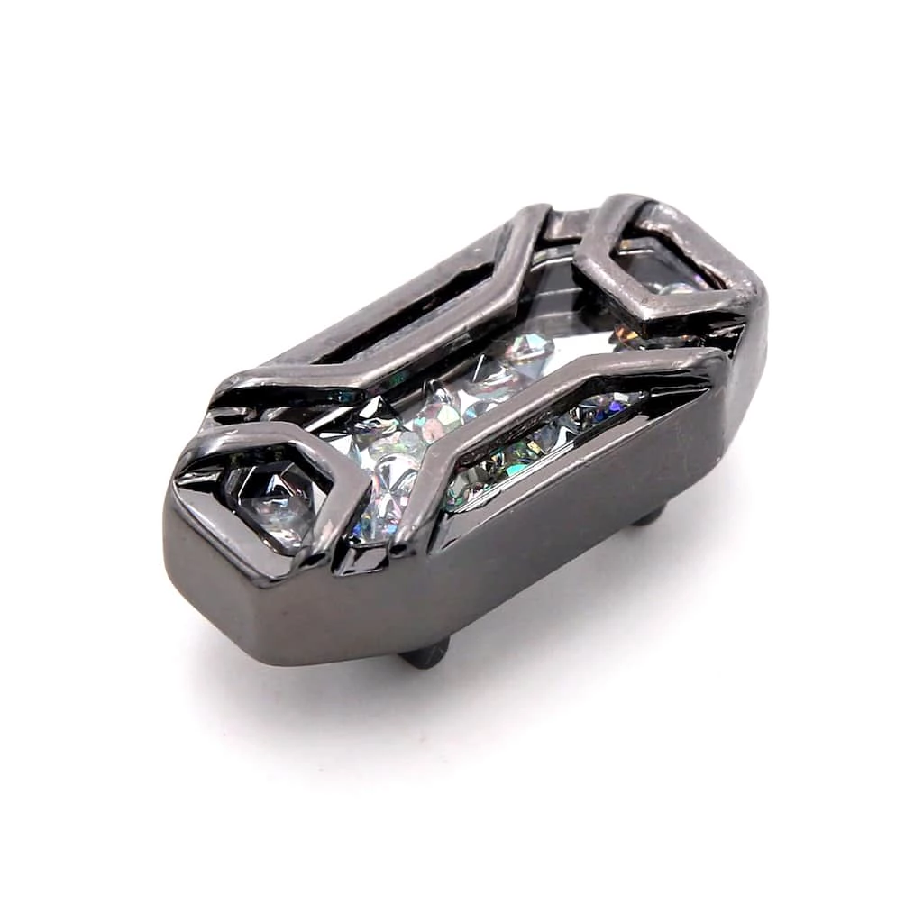 Discount 🎁 12 Pack: Charmalong™ Silver with Gems AB Octagon Slider Charm by Bead Landing™ ❤️ 3 Discount 🎁 12 Pack: Charmalong™ Silver with Gems AB Octagon Slider Charm by Bead Landing™ ❤️