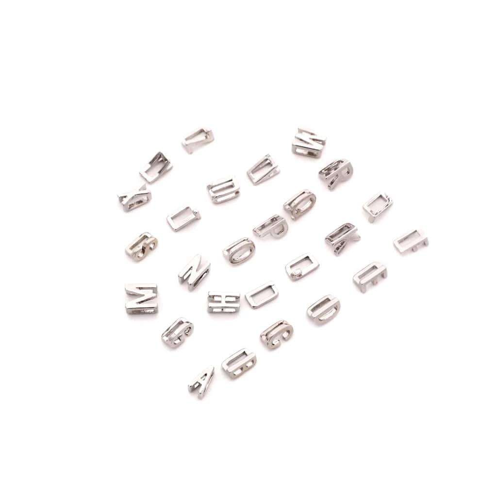 Best Sale 😉 Charmalong™ Silver Alphabet Letter Slider Charms by Bead Landing™ ⭐ 4 Best Sale 😉 Charmalong™ Silver Alphabet Letter Slider Charms by Bead Landing™ ⭐ - Image 2
