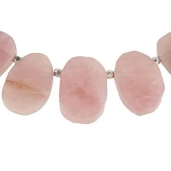 Budget 🔥 6 Pack: Rose Quartz Oval Beads by Bead Landing™ 🌟