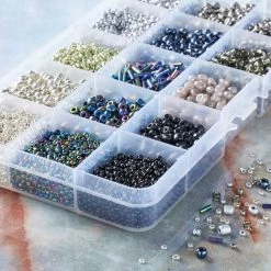 Deals 🤩 Black & Silver Mix Glass Seed Beads by Bead Landing® 👍 -Deals Bead Landing Store 10627308 20
