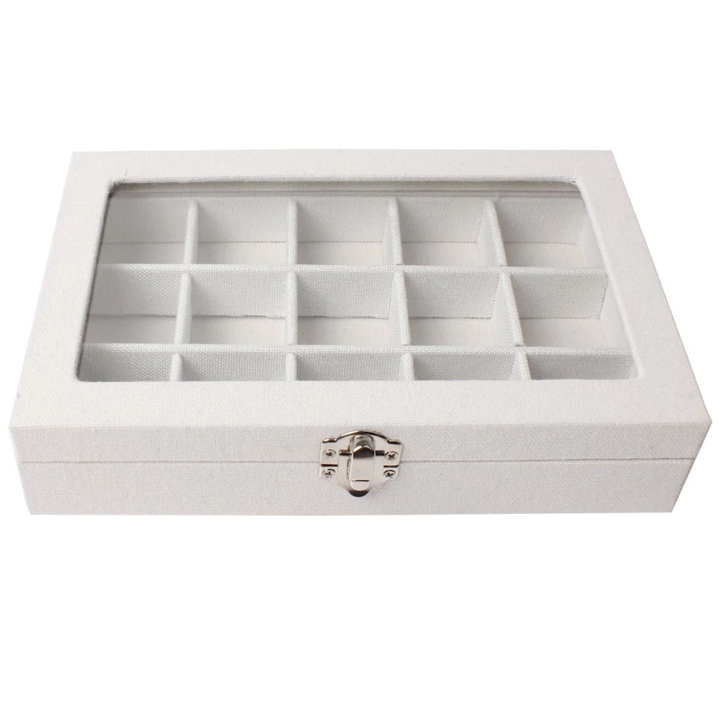 Deals 🥰 8.5" Canvas Box with Glass Lid by Bead Landing™ 🔥 3 Deals 🥰 8.5" Canvas Box with Glass Lid by Bead Landing™ 🔥