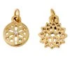 Wholesale ⌛ Charmalong™ 14K Gold Plated Geometric Flower Charms by Bead Landing™ ⭐