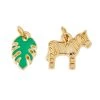 Deals ๐ Charmalong™ 14K Gold-Plated Safari Leaf & Zebra Charms by Bead Landing™ ๐ 2 Deals ๐ Charmalong™ 14K Gold-Plated Safari Leaf & Zebra Charms by Bead Landing™ ๐ -Deals Bead Landing Store 10628394 30