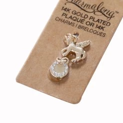 Top 10 😉 Charmalong™ Gold-Plated Unicorn & Studded Circle Charms by Bead Landing™ 🌟 -Deals Bead Landing Store 10628395 2