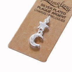 Best Sale 😉 Charmalong™ Silver-Plated Moon & Star Charms by Bead Landing™ 🧨 -Deals Bead Landing Store 10628397 2
