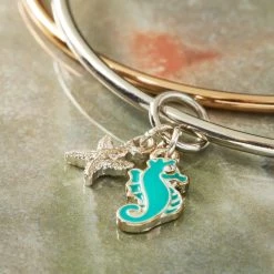 Buy ✨ Charmalong™ Silver-Plated Seahorse & Starfish Charms by Bead Landing™ 🌟 -Deals Bead Landing Store 10628403 20