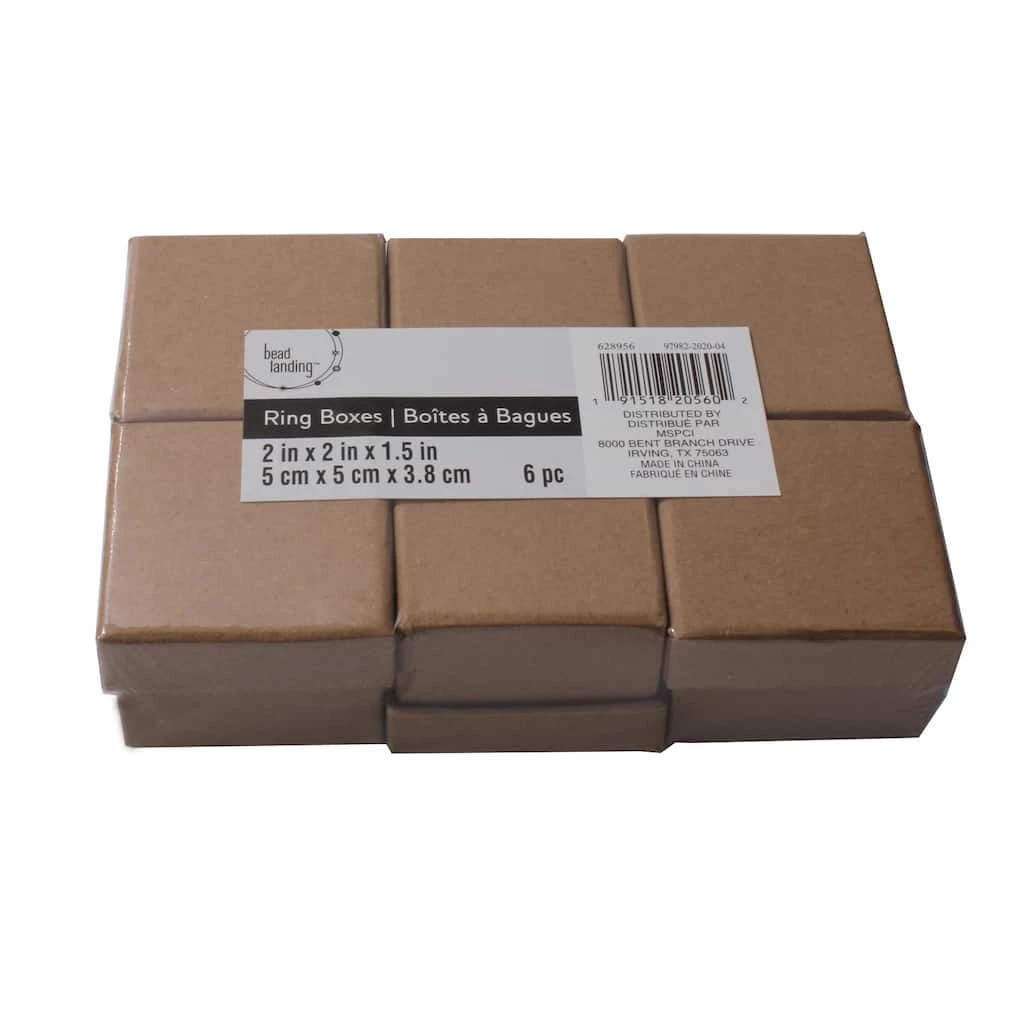 Brand new ๐งจ 12 Packs: 6 ct. (72 total) Kraft Ring Boxes by Bead Landing™ ๐ 3 Brand new ๐งจ 12 Packs: 6 ct. (72 total) Kraft Ring Boxes by Bead Landing™ ๐
