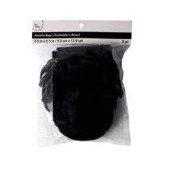 Flash Sale ✔️ 5.5" Black Velvet Jewelry Bag by Bead Landing™, 8ct. 😀 -Deals Bead Landing Store 10628961 2