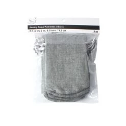 Deals ⌛ 5.5" Gray Jewelry Bag by Bead Landing™, 8ct. 👍 -Deals Bead Landing Store 10628962 2