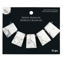 Best deal 👏 White Howlite Trapezoid Beads by Bead Landing™ 🤩