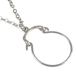 New 🤩 Charmalong™ Rhodium Necklace with Round Pendant by Bead Landing™ 🌟 -Deals Bead Landing Store 10630830 2