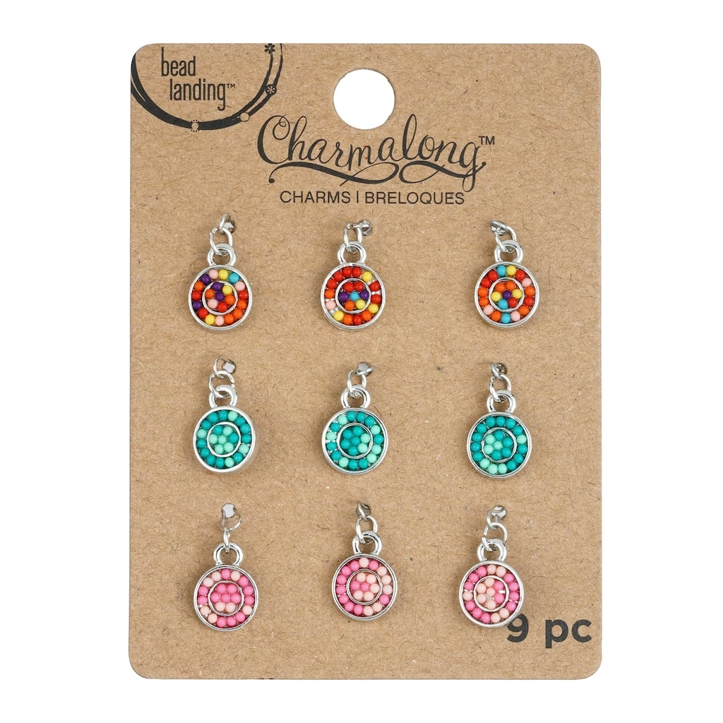 Best Sale 🥰 12 Packs: 9 ct. (108 total) Charmalong™ Round Bead Charms by Bead Landing™ 👏 3 Best Sale 🥰 12 Packs: 9 ct. (108 total) Charmalong™ Round Bead Charms by Bead Landing™ 👏
