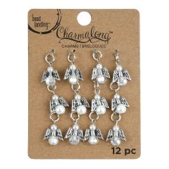 Wholesale 😀 Charmalong™ Rhodium Angel Charms by Bead Landing™ ⌛