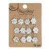 Best Pirce 🤩 12 Packs: 12 ct. (144 total) Charmalong™ Rhodium Paw Charms by Bead Landing™ 🤩