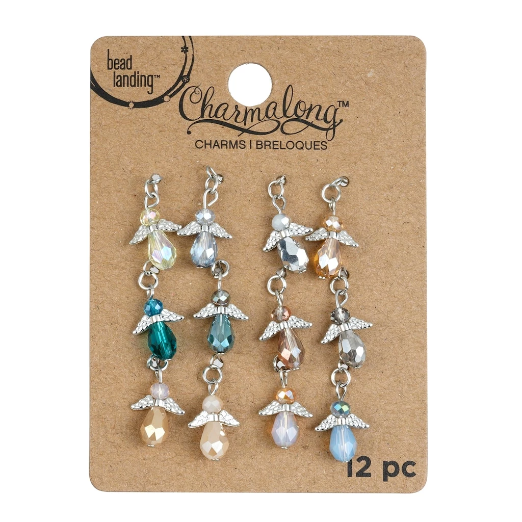 Deals ๐ Charmalong™ Multicolor Rhodium Angel Drop Charms by Bead Landing™ โค๏ธ 5 Deals ๐ Charmalong™ Multicolor Rhodium Angel Drop Charms by Bead Landing™ โค๏ธ - Image 3