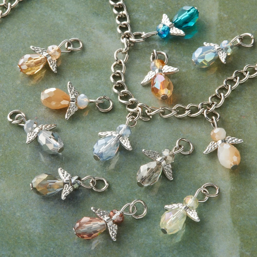Deals ๐ Charmalong™ Multicolor Rhodium Angel Drop Charms by Bead Landing™ โค๏ธ 4 Deals ๐ Charmalong™ Multicolor Rhodium Angel Drop Charms by Bead Landing™ โค๏ธ - Image 2