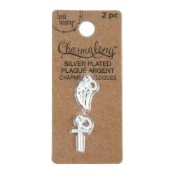 New 🔔 Charmalong™ Silver Wing & Cross Charms by Bead Landing™ 💯 -Deals Bead Landing Store 10630859 1