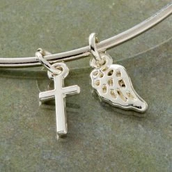 New 🔔 Charmalong™ Silver Wing & Cross Charms by Bead Landing™ 💯 -Deals Bead Landing Store 10630859 20
