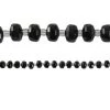 New ⌛ 12 Pack: Black Faceted Glass Rondelle Beads, 8mm by Bead Landing™ 👍