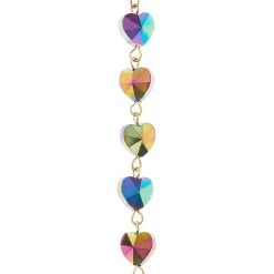 Hot Sale 💯 Aurora Borealis Heart Glass Beads by Bead Landing™ ✔️