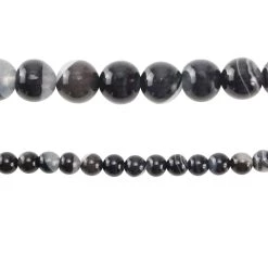 Hot Sale 🔔 12 Pack: Tuxedo Agate Round Beads, 8mm by Bead Landing® 👏
