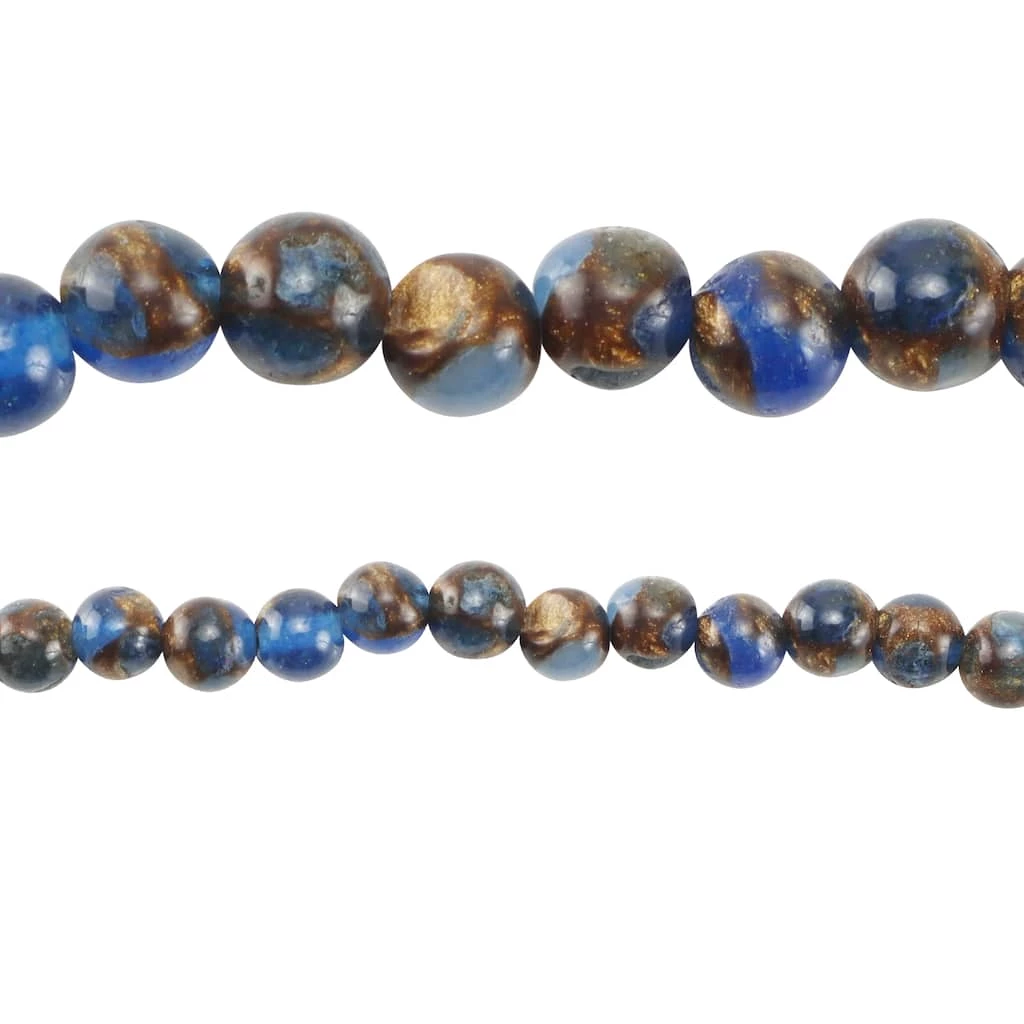 Coupon ๐ Sapphire Impression Jasper Beads by Bead Landing® 6mm ๐ 3 Coupon ๐ Sapphire Impression Jasper Beads by Bead Landing® 6mm ๐