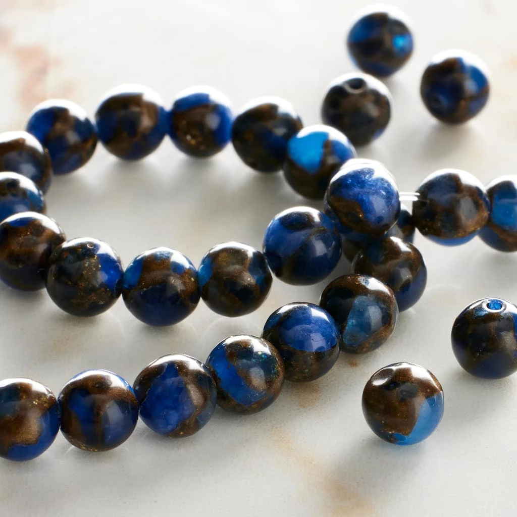 Coupon ๐ Sapphire Impression Jasper Beads by Bead Landing® 6mm ๐ 4 Coupon ๐ Sapphire Impression Jasper Beads by Bead Landing® 6mm ๐ - Image 2